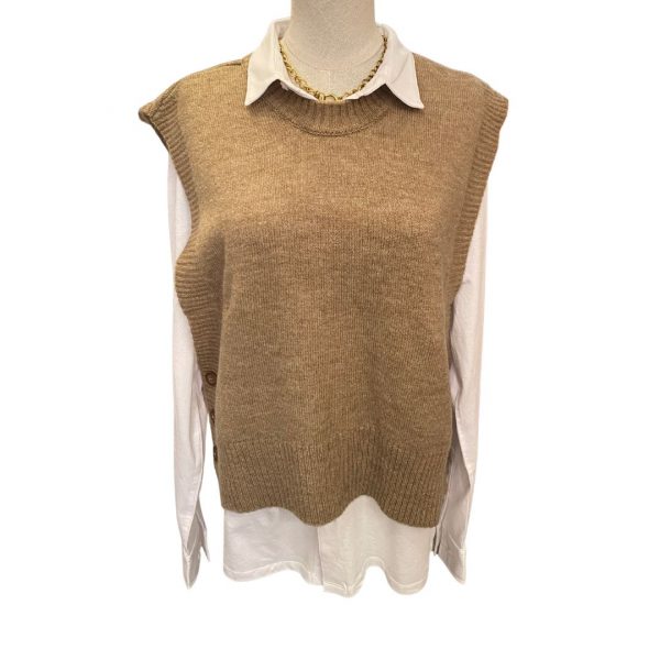 Pull Gréoux beige – Image 2