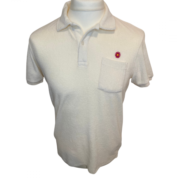 Polo éponge blanc – Image 2