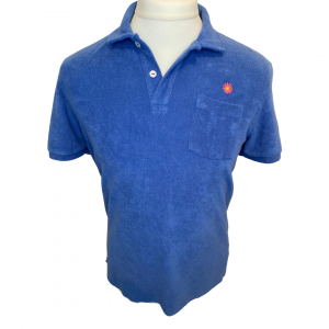 Polo éponge bleu