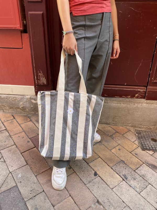 Sac shopping rayé – Image 2